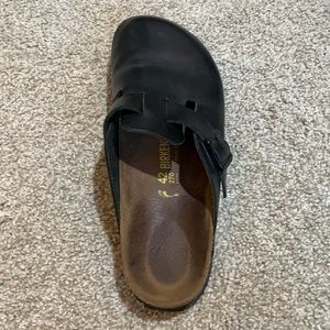 Single right foot Birkenstock Boston Black Oiled